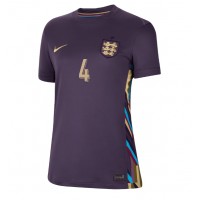 Camiseta Inglaterra Declan Rice #4 Segunda Equipación Replica Eurocopa 2024 para mujer mangas cortas